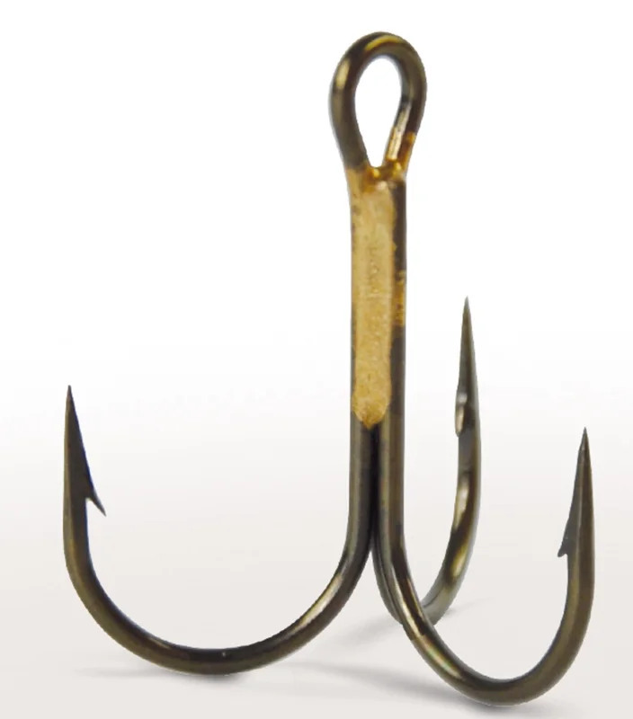 10 Haken VMC 9649 Dreifach rund Bronze Neue Ware