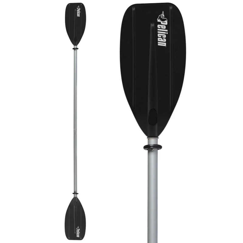 Neu Kajak Paddel Pelican Junior Alu Schwarz 2 Teile 183 cm