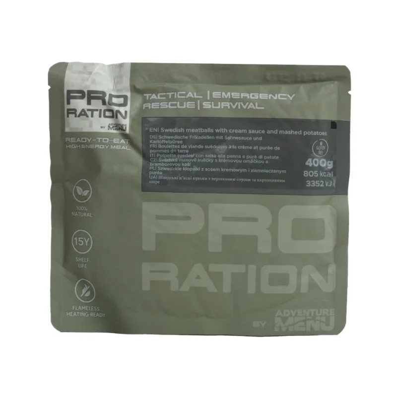 Bestseller Schwedische Frikadellen mit Sahnesauce und Kartoffelpüree 400g tactical meal ready to eat