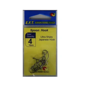Schnäppchen EFT Trout Spoon Hook 4 10st