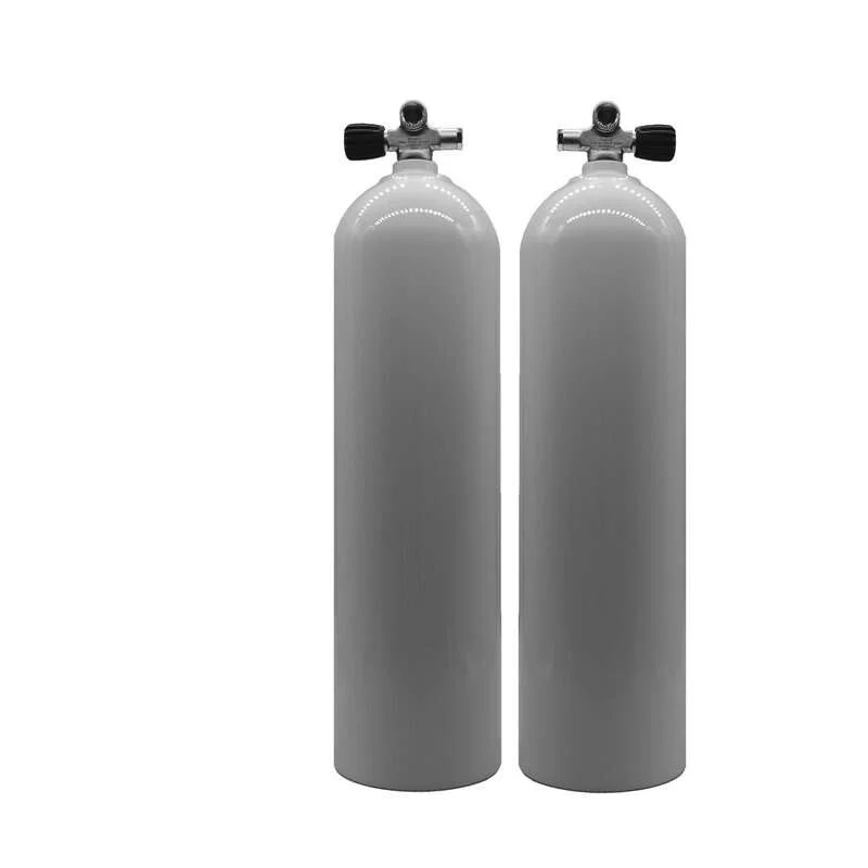 Stage Aluminium Sidemount Tauchflaschen Set 80cft, 11,1L weiß Nur Heute