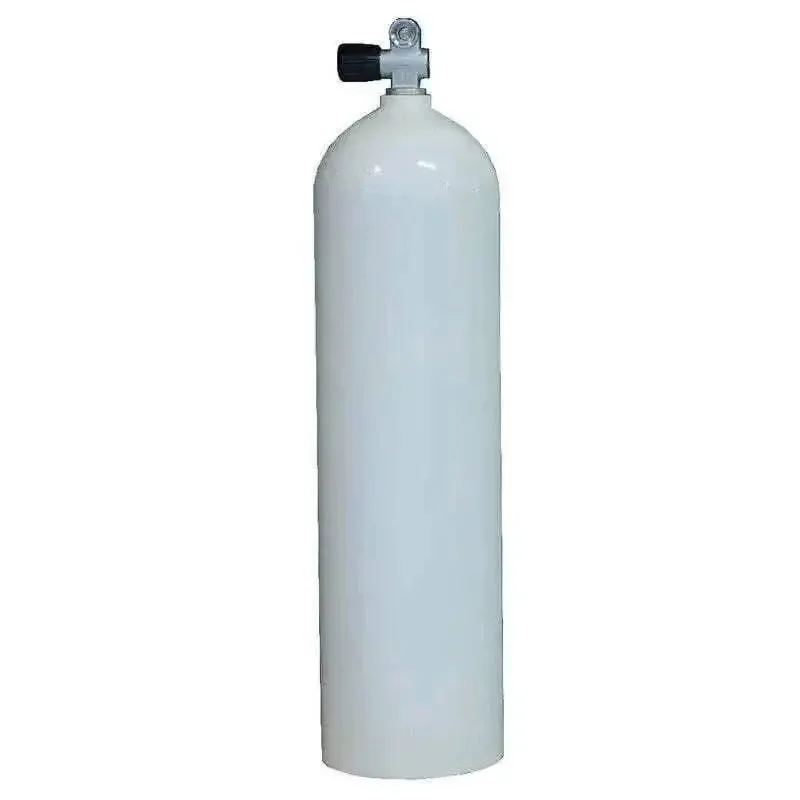 Echt MES 11,1 L Aluflasche weiß 207 bar mit Ventil 12144 inkl. TÜV