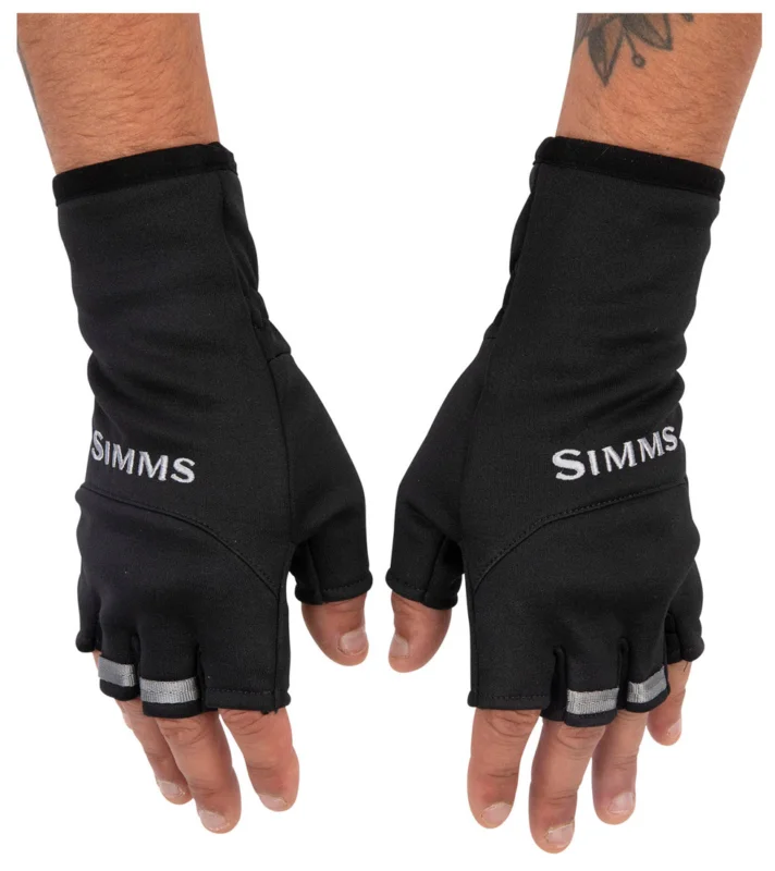 Beliebt Simms Freestone Half-Finger Glove Handschuh black