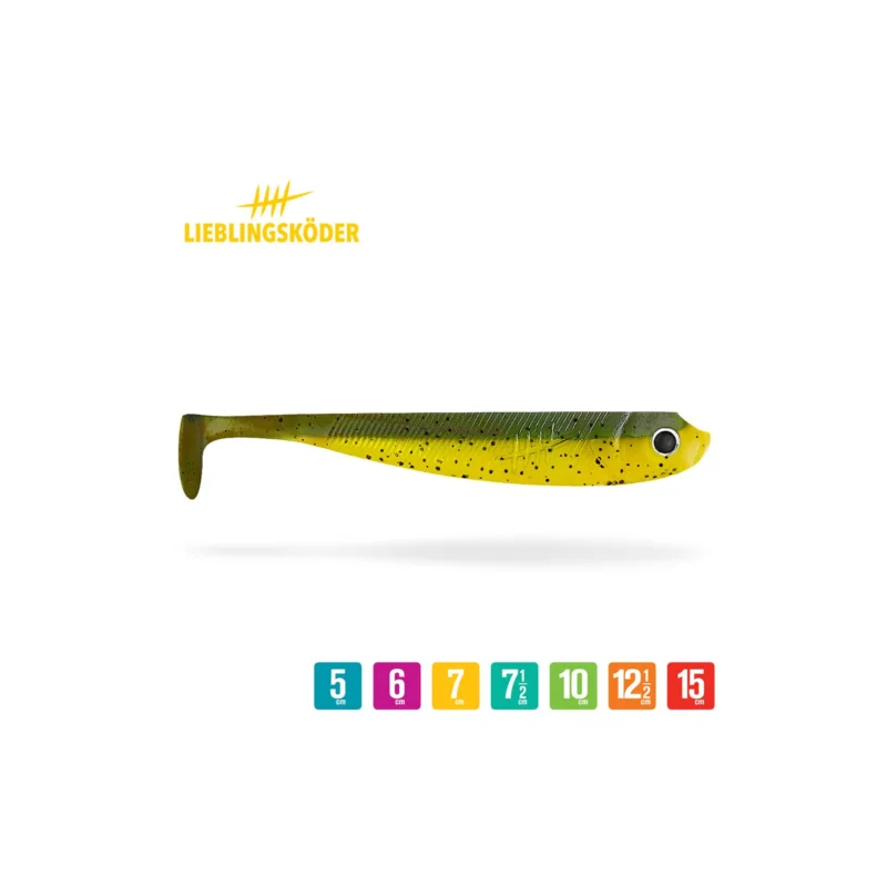 Ausverkauf Lieblingsköder Gummifische 6 cm Diesel 6 Stück